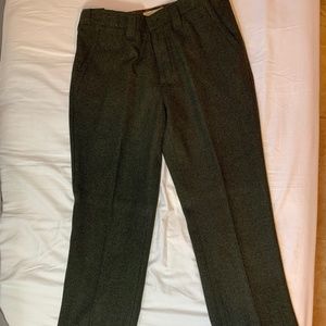 The Territory Ahead Back East Herringbone Chino Trouser Color:Pine, Size:34